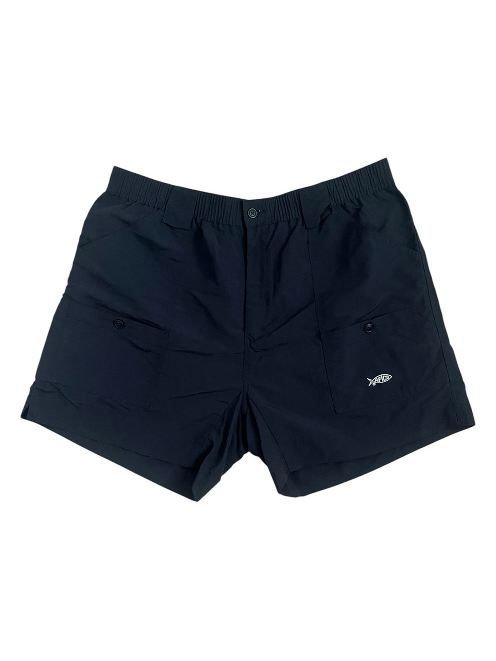 AFTCO Original Fishing Shorts Black Size 40 6” Inseam